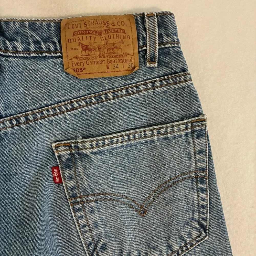 Vtg 90s Levis 505 Jeans Mens 34x30 (Fits 32x30) Distressed Straight‎ Fit Pants